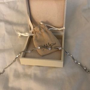 Bracelet white gold and CZ